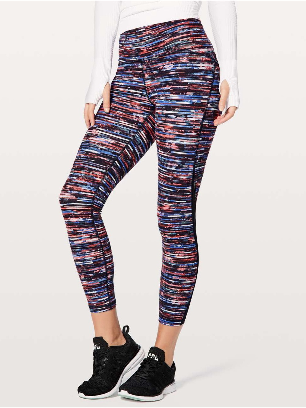 Lululemon Train Times Pant - Size 4 - Hinshu Alpine White Multi